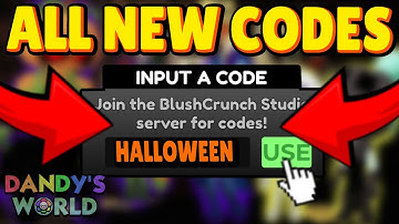 ALL NEW Dandys World Codes *HALLOWEEN 2025 ✅* FREE ICHOR, GOURDY & MORE | Dandy
