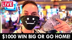 🔴 LIVE 🎰 $1000 WIN BIG or Go Home!! 🎲 Gila River Hotel & Casino Wild Horse Pass