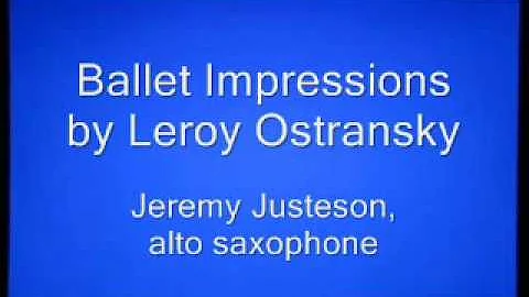 Ballet Impressions by Ostransky for tenor saxophon...