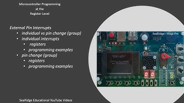 24 External Interrupts, individual and group Pin Change Interrupts