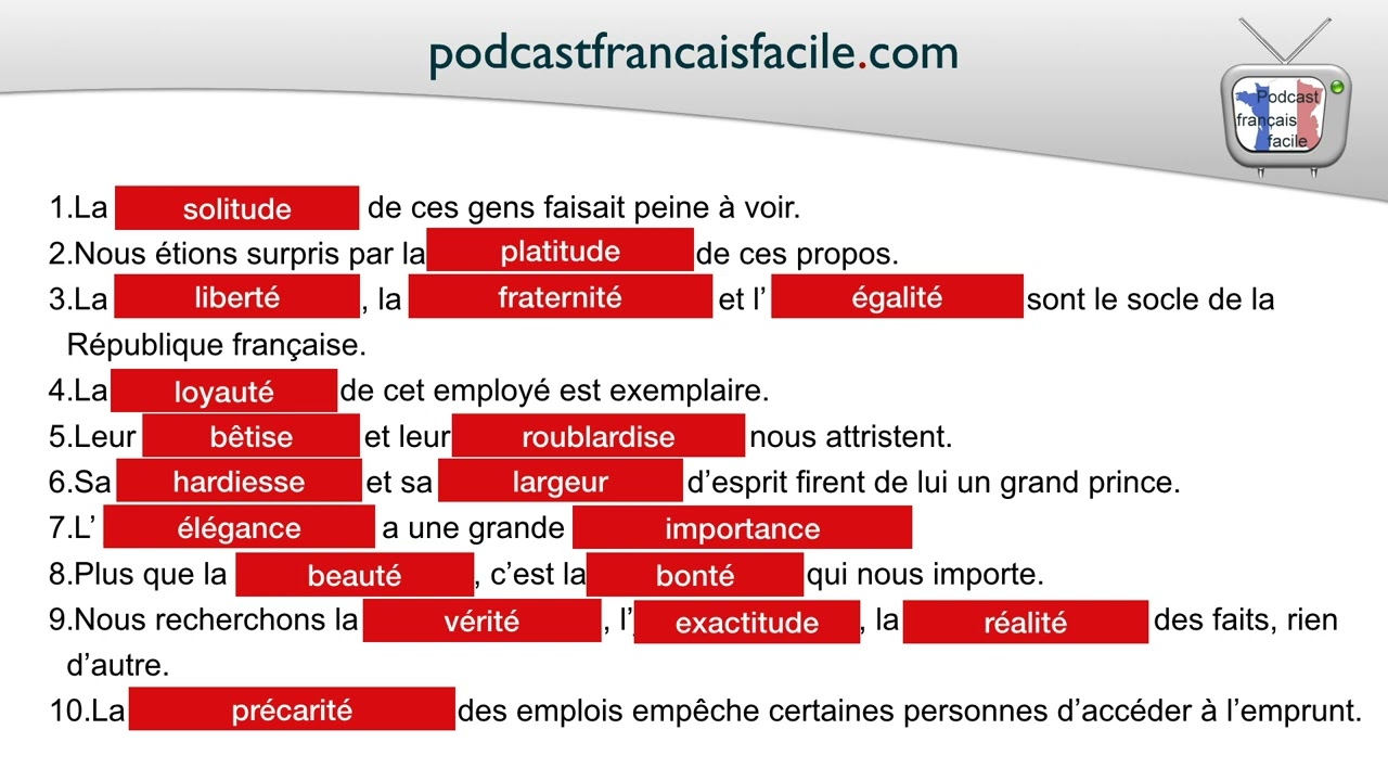 Nominalisation   adjectif nom   exercice   corrigé