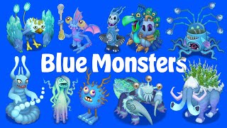 All Blue Monsters in My Singing Monsters