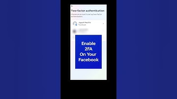Facebook par Two Factor Authentication kaise lagaye | How to Turn ON 2FA on Facebook #shorts #tricks