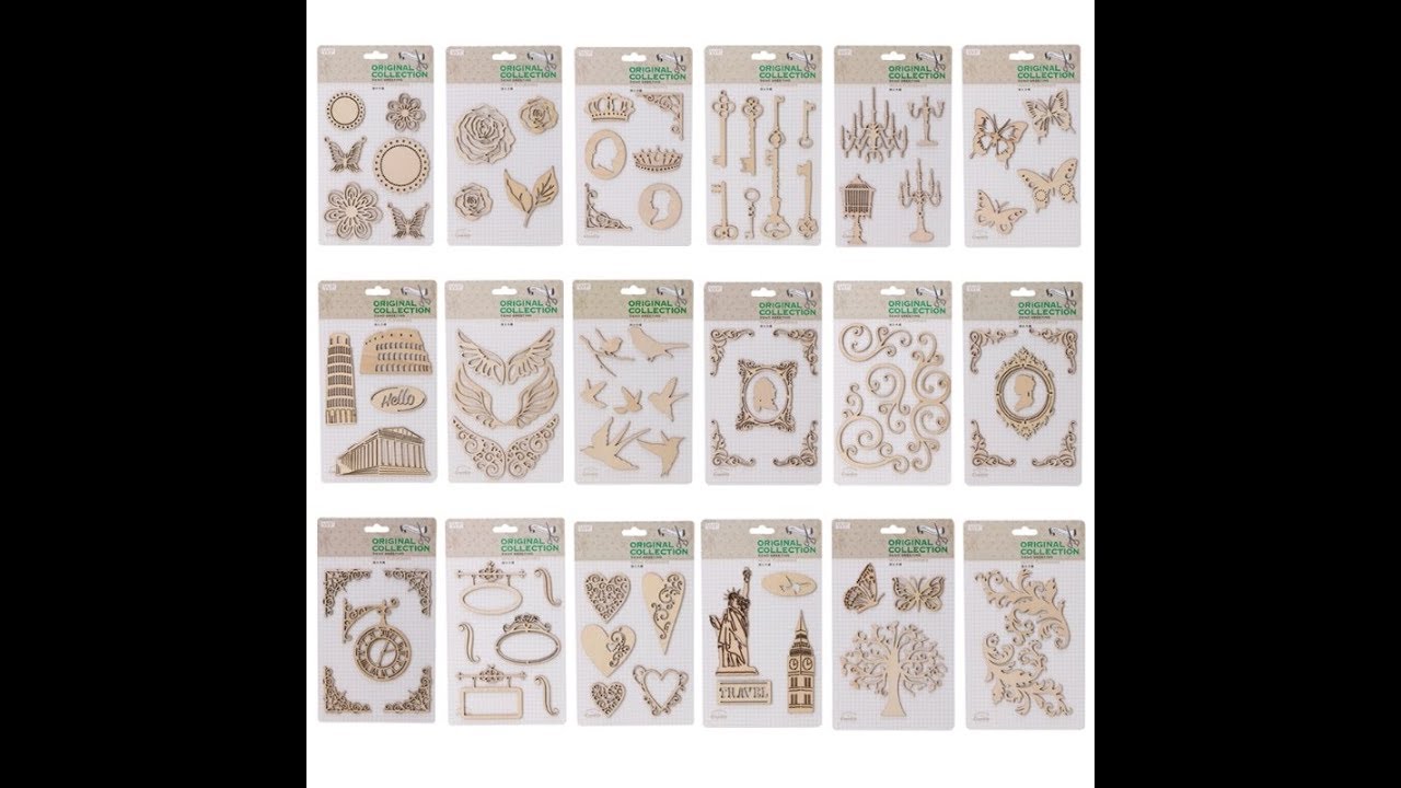 Aliexpress Haul. Wood Embellishments.18 designs Crafting on a budget ...