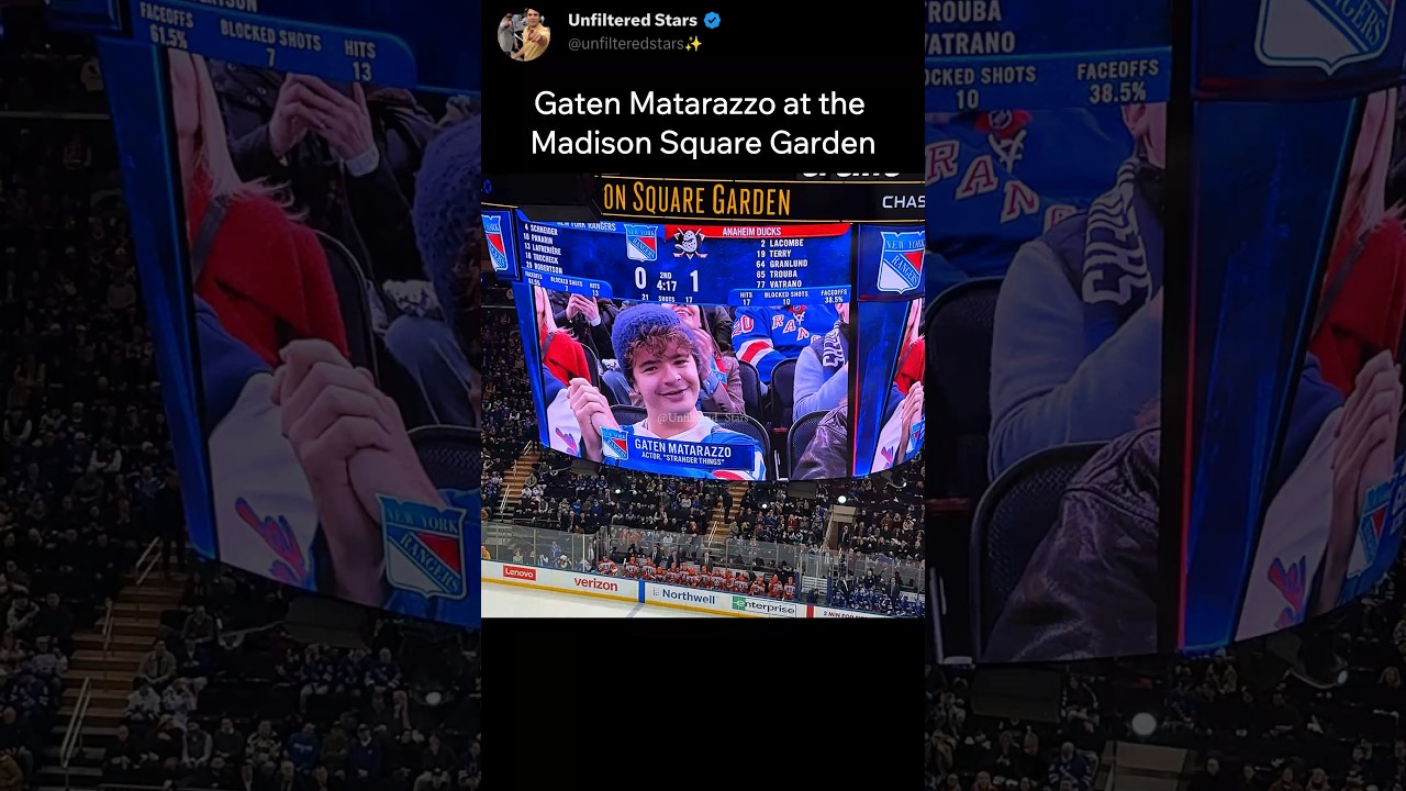 Wait… Is That Gaten at Madison Square Garden?! 👀
