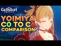 YOIMIYA C0 VS C6 MAXIMUM DPS POTENTIAL?