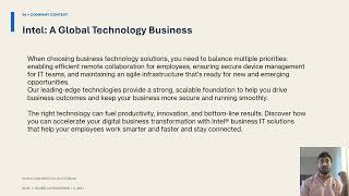 Intel Global Outsourcing assign 5