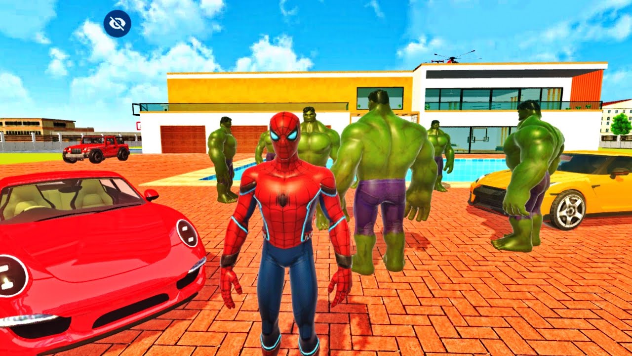 Spiderman Mc Queen police Hulk GTA5 Train Indian Their Auto Simulator Game Ironman 