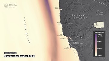 Tsunami current velocity simulation for the Taholah region, Wash.