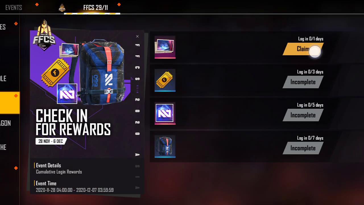 This way to claim level 8 card and banner and characters in events