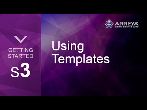 Getting Started - 3 - Create A Presentation using Arreya Templates