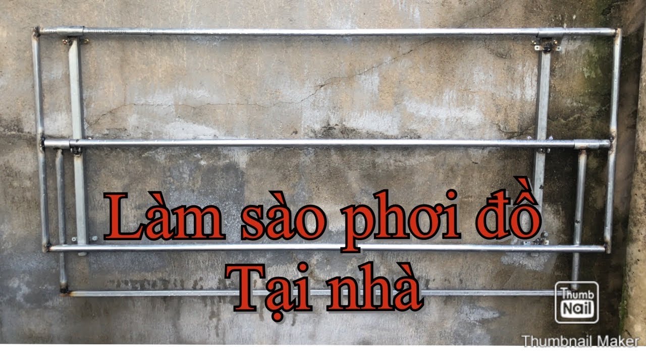 Làm Sào phơi đồ tại nhà