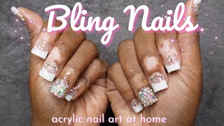 Get ready to Sparkle! 👀Blinged Out Nail Transformation 💅 Rhinestone Nail Designs by TATIAUNNA 1,824 views 1 year ago 13 minutes