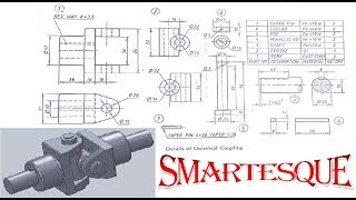 solidworks universal coupling assembly