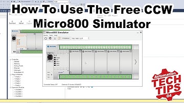 How To Use The CCW Micro800 PLC Simulator