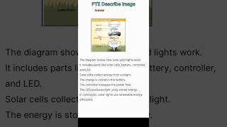 👉 PTE Describe Image Process 🔥 | Solar Light Diagram | Easy 79+ Answer @Ptetestprep