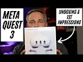 Meta Quest 3 Augmented Reality Headset - Unboxing and 1st Impressions