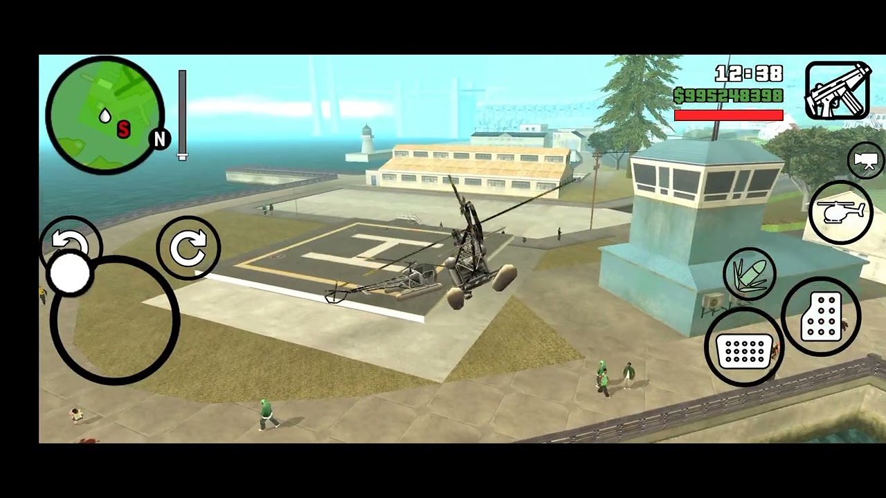 Cj in country side flying and destroying