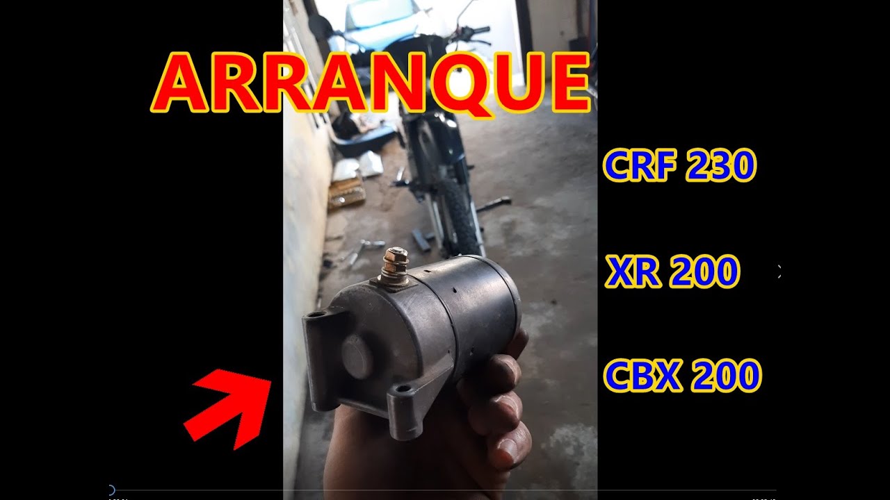 ''ARRANQUE''TROCA DAS ESCOVAS(CRF230,XR200,NX200,NX150)