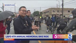 LAPD hosts 4th annual Memorial Bike Ride to honor fallen first responders