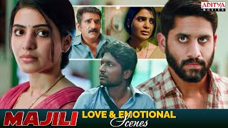 Naga Chaitanya & Samantha Love & Emotional Scenes | Majili Hindi Dubbed Movie | Aditya Movies