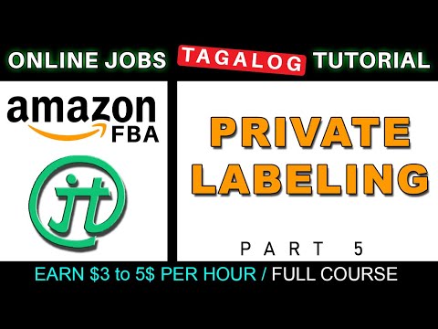 Amazon Private Labeling Online Jobs Tutorial (ENG/SUB) Tagalog