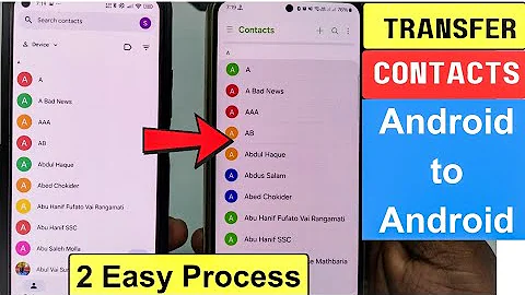 How to Transfer Contacts from Android to Android 2025