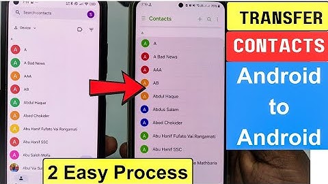 How to Transfer Contacts from Android to Android 2025