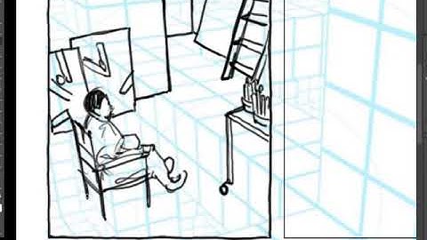 Drawing Perspective with David Chelsea: Drawing Over A Perspective Grid