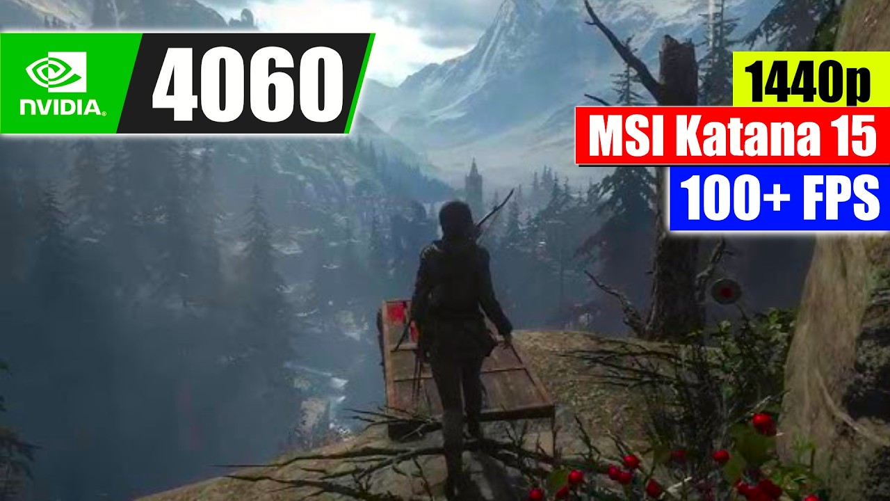 Shadow of the Tomb Raider 1440p Gameplay | MSI Katana 15 RTX 4060 i7 13th Gen Performance Test