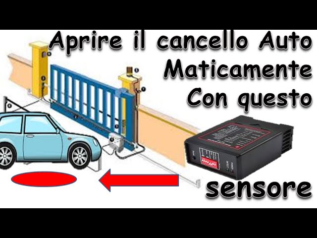 Aprire un cancello al sopraggiungere di un veicolo con sensore loop  detector - vehicle gate opener - YouTube