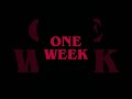One week to go