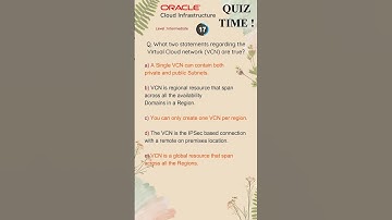 Oracle Cloud Infrastructure Exam Quiz Test Your Knowledge ( OCI Architect Associate certification )
