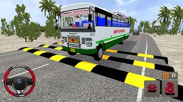 HRTC BS4 Mod For Bussid - Speed Breaker in Bus Simulator Indonesia Gameplay 😲🎧 - Android Gameplay 