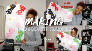 How I Make Eco-Solvent Transfers With A Converted Epson ET-3830 | Small Business| PRINT THEN CUT