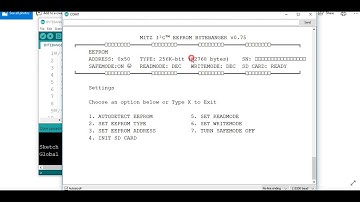 Arduino  I2C External I²C EEPROM BYTEBANGER OVERVIEW