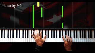 Vatanına Göz Dikeni Ez Oğlum - Hard - Piano Tutorial By Vn