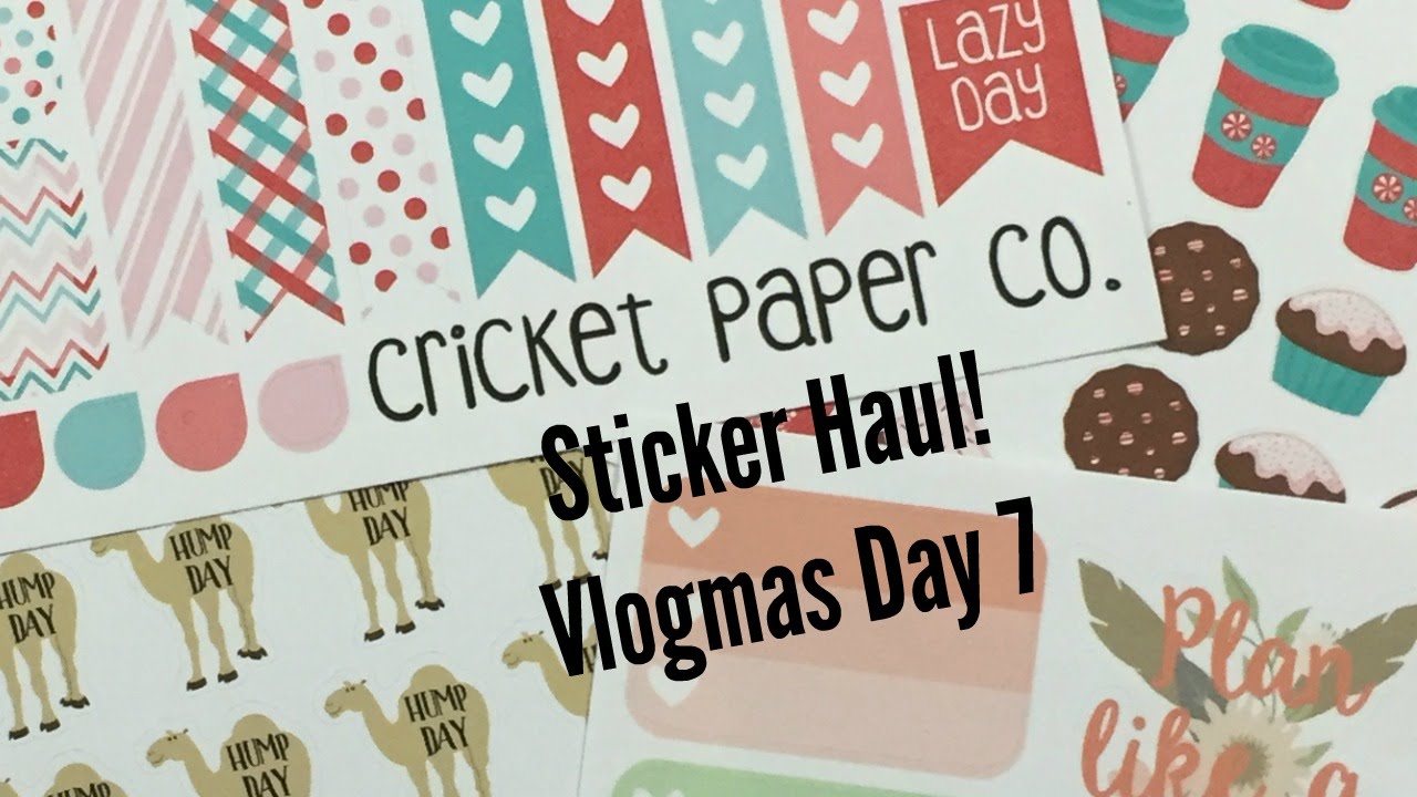 Cricket Paper Co Etsy Haul | Vlogmas Day 7 - YouTube