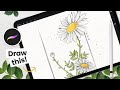 How To Draw: Daisy • Procreate Tutorial • DIY Wall Art • Easy iPad Art Drawing Lessons