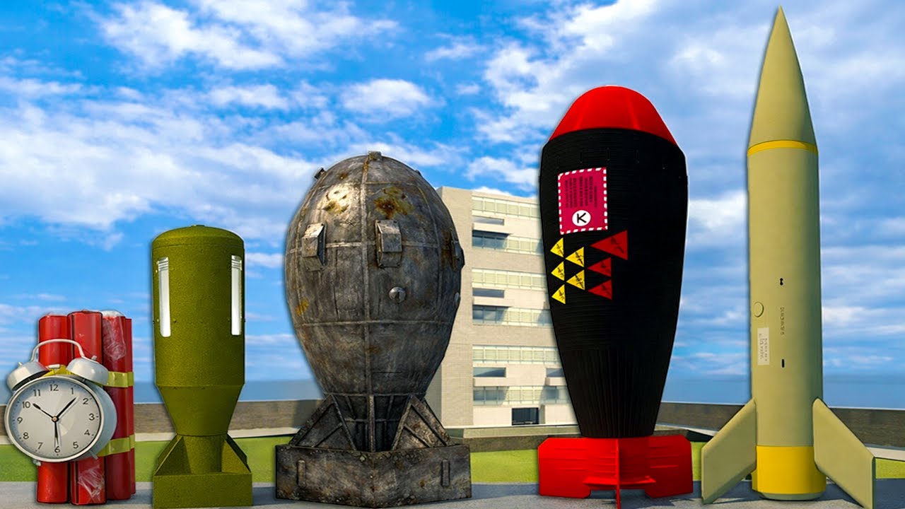 GMod Explosion Test Massive BOOMS, Biggest Bombs & Pure Destruction