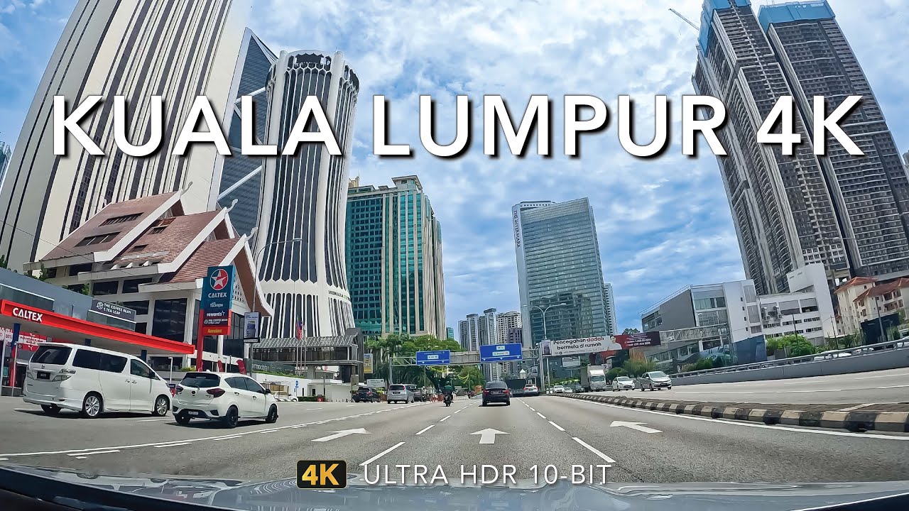 Driving Kuala Lumpur in 4K Ultra HD - Kuala Lumpur to Mont Kiara, Malaysia