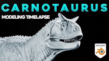 Creating a Carnotaurus in Blender [3D Modeling]