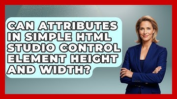 Can Attributes in Simple HTML Studio Control Element Height and Width? | Simple HTML Studio News