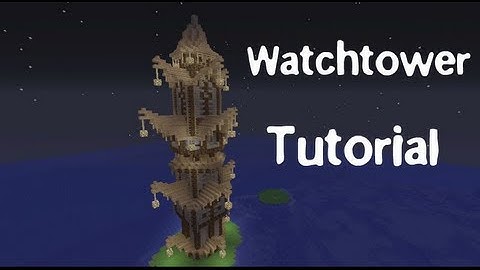 MineCraft Xbox 360 -  How To Make A Medieval Guard Tower