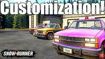 SnowRunner: VISUAL CUSTOMIZATION DETAILS!! Wheels, Exhausts, Suspension, & MORE