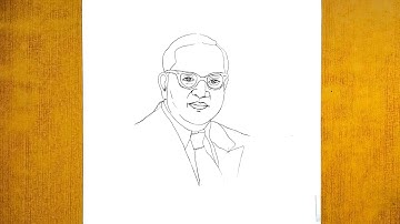 Drawing of Dr Br Ambedkar.... 14 April 💙 special drawing || The artist sonu ||
