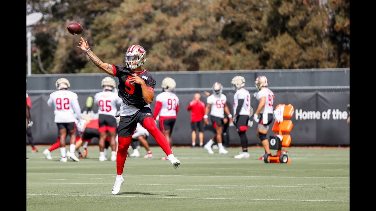 Trey Lance launches the best pass we’ve seen in training camp 👀 (via @49ers)