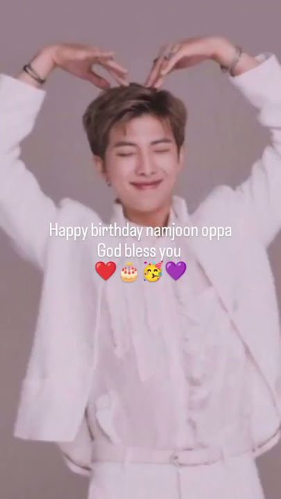 Happy birthday kim namjoon you're the best leader 💜🎉🥳🎂❤️#bts #namjoonbirthday #happybirthdayrm