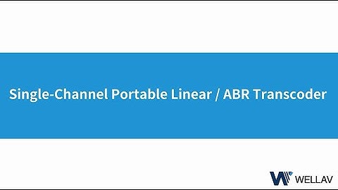 Wellav Single-channel Portable Liner/ABR Transcoder
