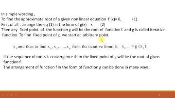 Week5 Numerical Analysis video lecture1